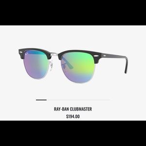 Ray Ban club master sunglasses New with case!